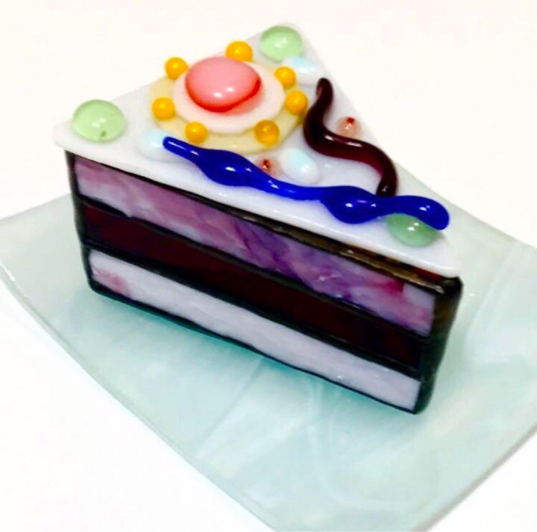 ステンドグラスケーキ(A)(B)(C)(D)(E)(G)(H)皿付7個セット売り