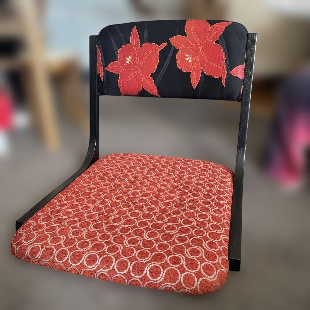 座椅子、リメイク、着物帯