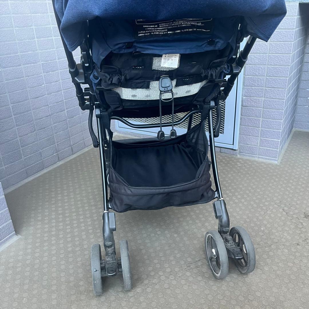 【限定1000台】Aprica ラクーナビッテクッション ネイビー レインカバー