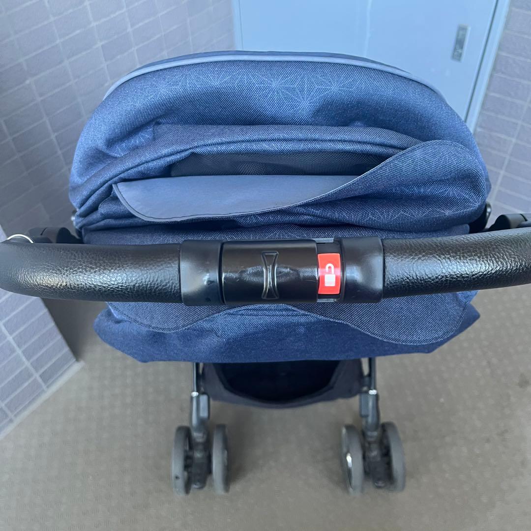 【限定1000台】Aprica ラクーナビッテクッション ネイビー レインカバー