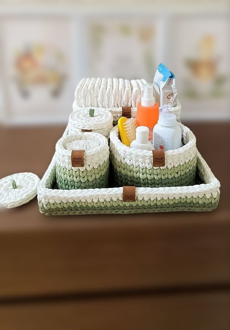 ハンドメイド かぎ針編み ベビー キット 5点セット