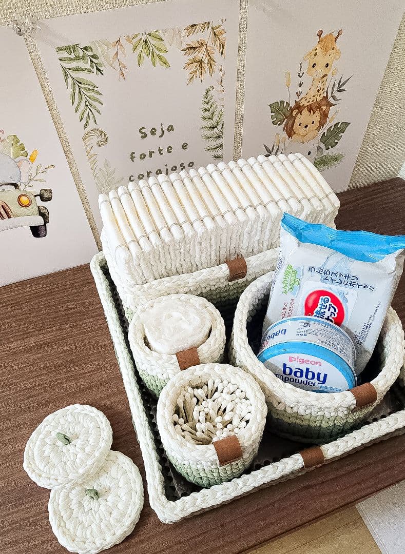 ハンドメイド かぎ針編み ベビー キット 5点セット