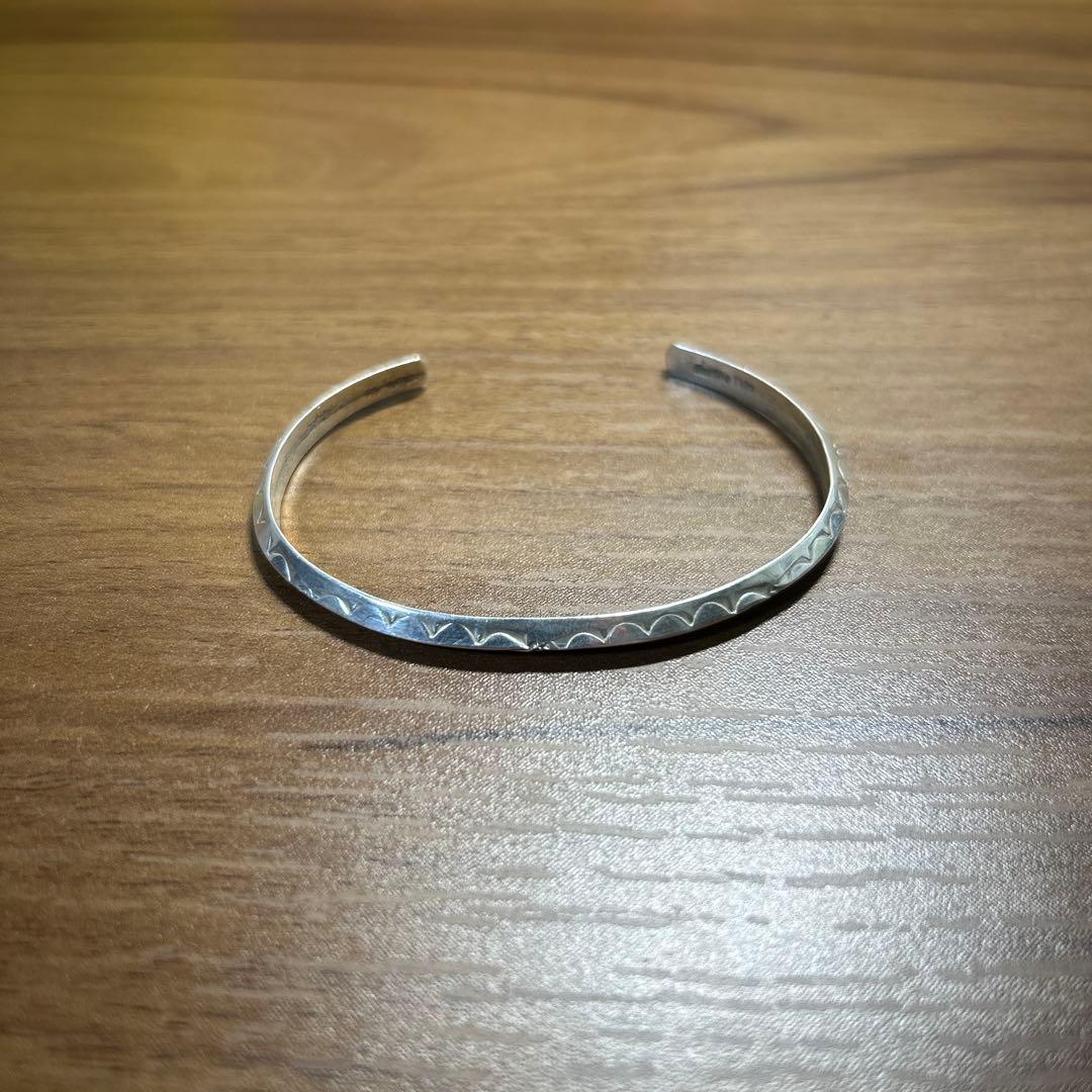 [used] sterling tahe ナバホ族 バングル ブレスレット