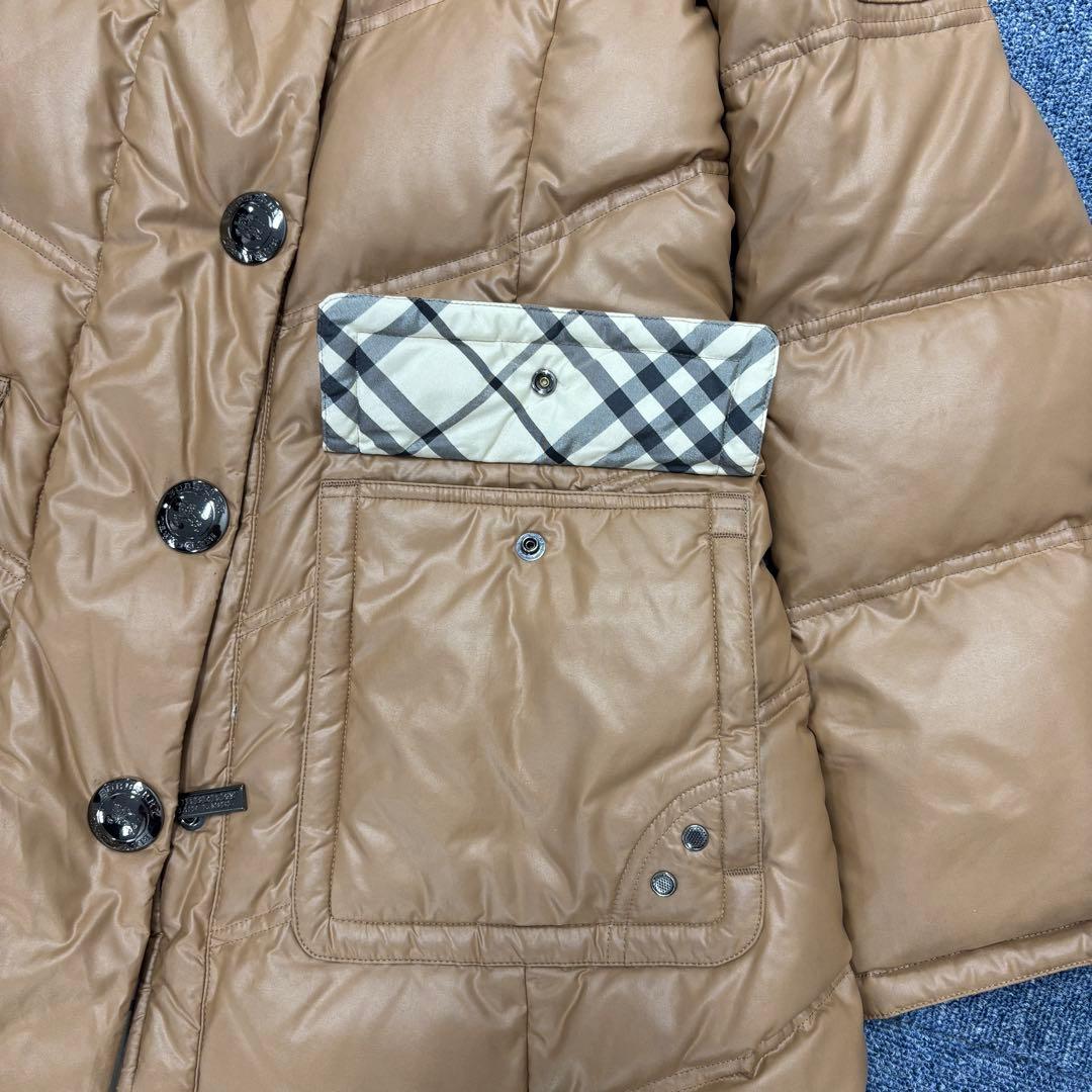 秦*琳様 バーバリーブルーレーベル　ダウンコート　フード付き　ノバチェック　大き