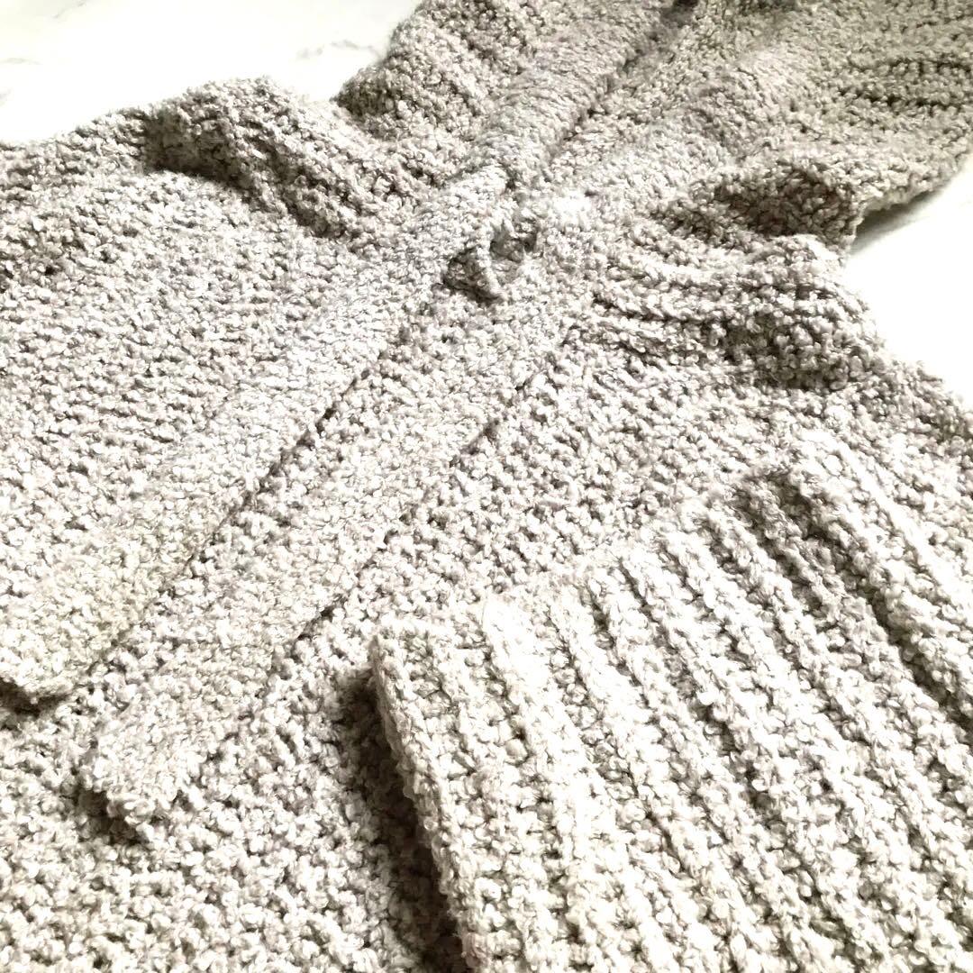 未使用 美品✨ギャルリーヴィー 完売 コットン パイル フーデッドプルオーバー