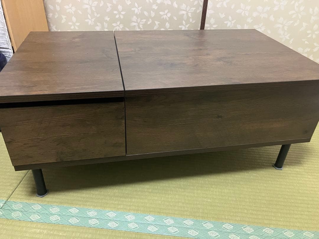 昇降式ブラウンセンターテーブル
