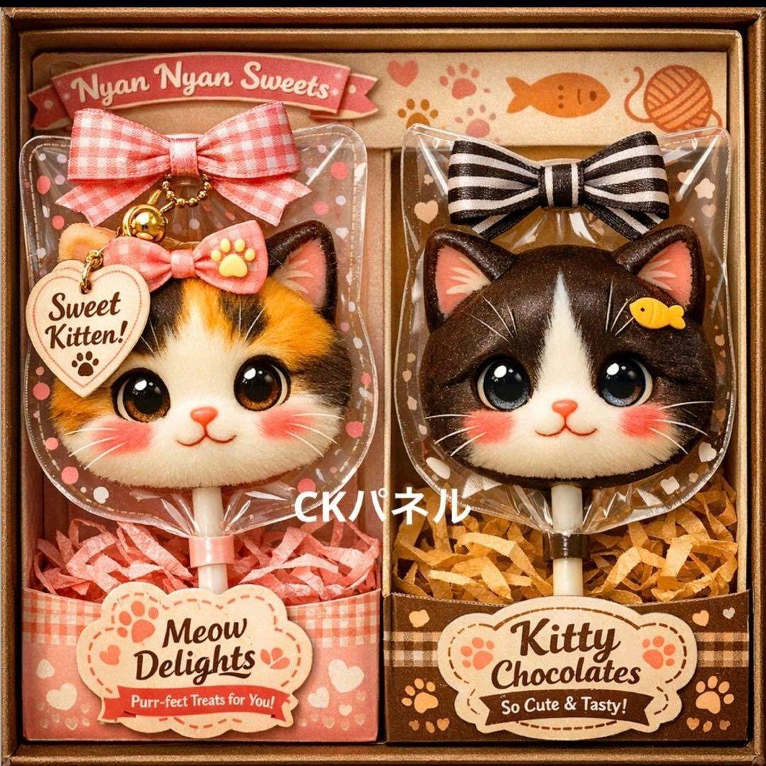 可愛いねこパネル生地　ハンドメイド