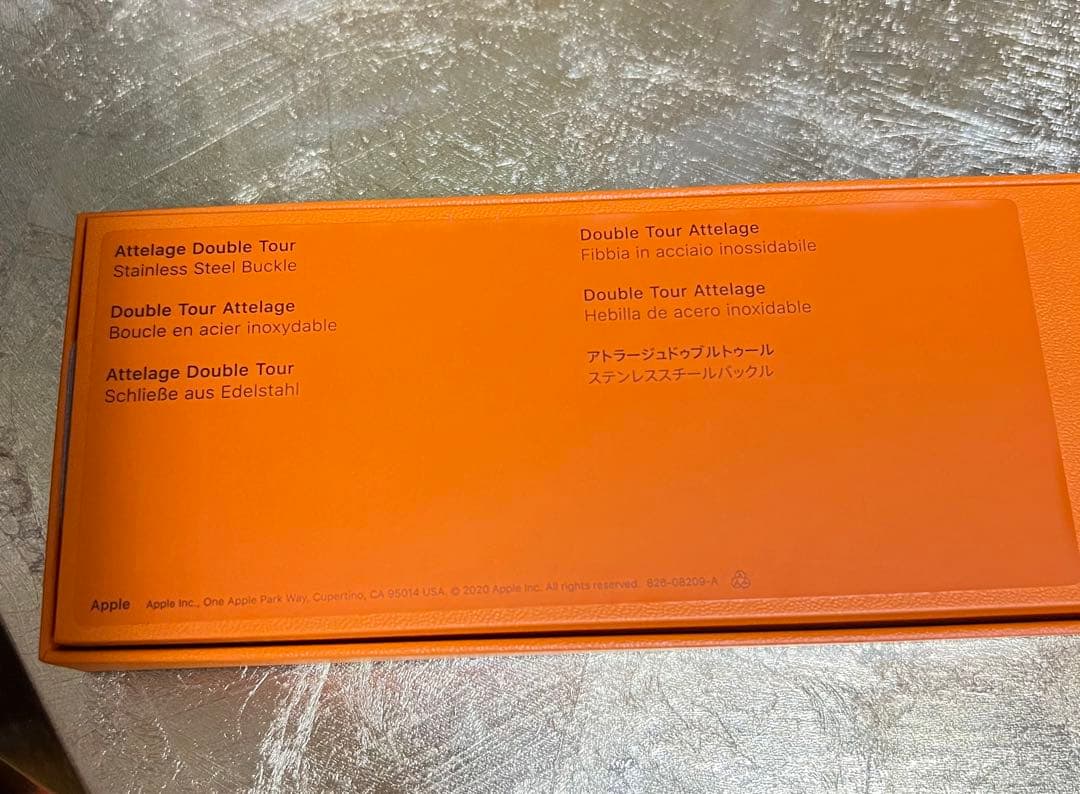 エルメス純正品Apple Watch 40mm生産終了ローズメキシコ二重巻ベルト