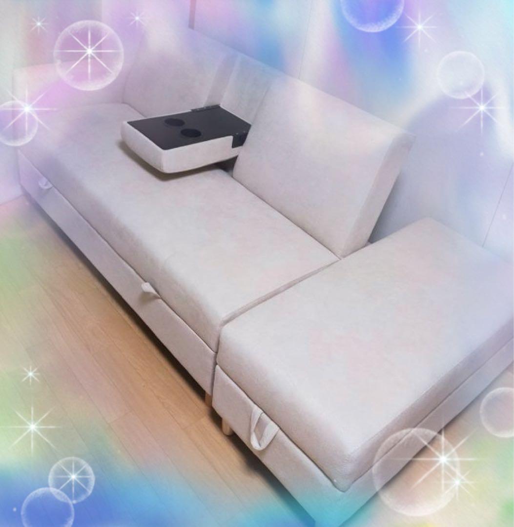 ソファ　ソファー　ソファセット　リビングソファ　フロアソファ　L字ソファ　多機能