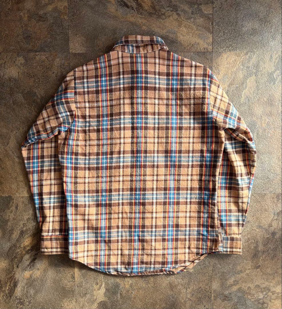70s BIGMAC ビッグマック ヘビーネルシャツ 好配色 フランネル