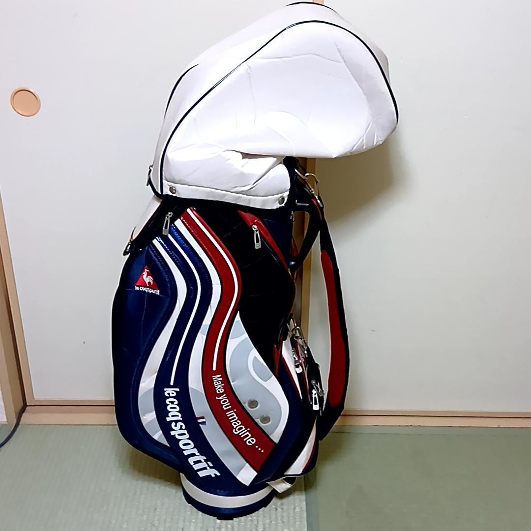 le coq sportif キャディバッグ ゴルフバッグ トリコロール