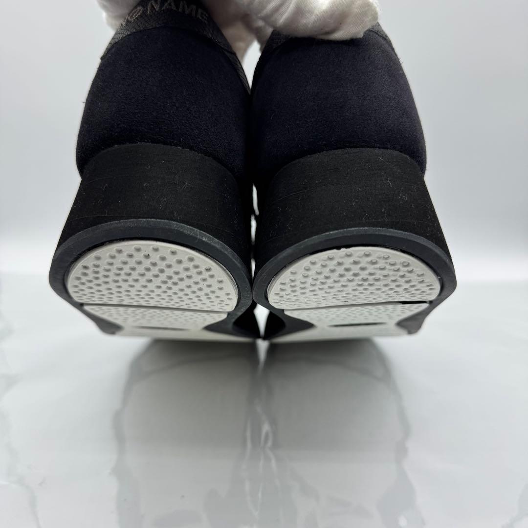 仙ママ NO NAME SPEED JOG 黒 24cm 厚底 ウェッジ
