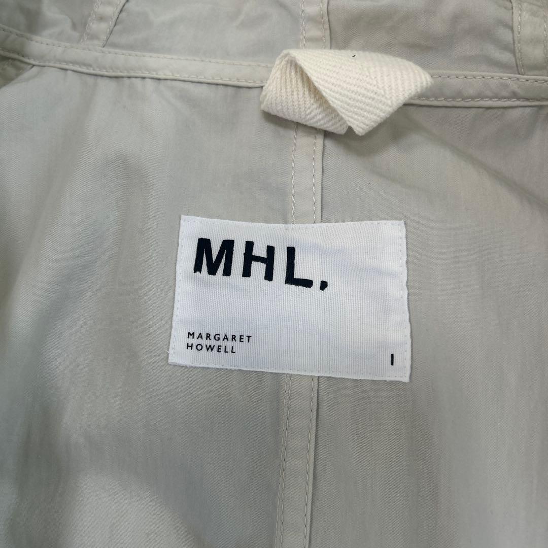 y218Mei美品MHL フード付きホワイトコート サイズI