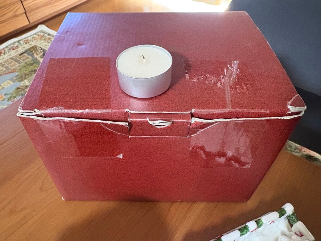 ビレロイ&ボッホクリスマスキャンドルホルダーハウス猫犬