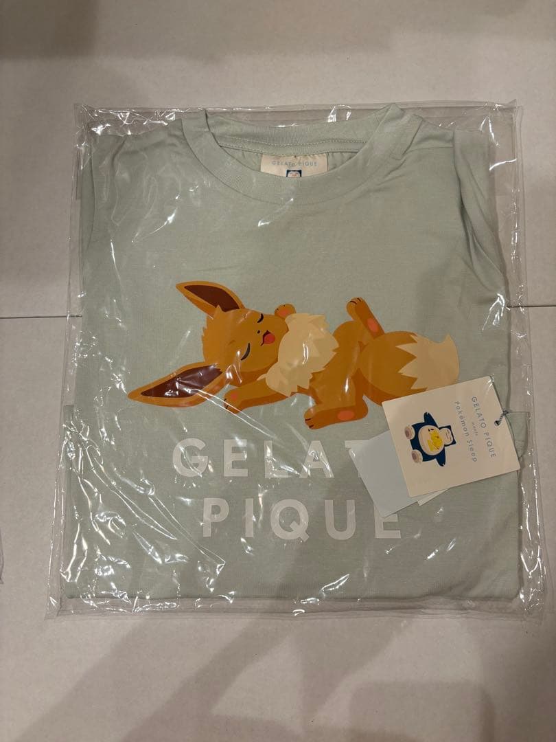 【ポケモンスリープ】イーブイ 接触冷感プリントTシャツ＆ショートパンツセット