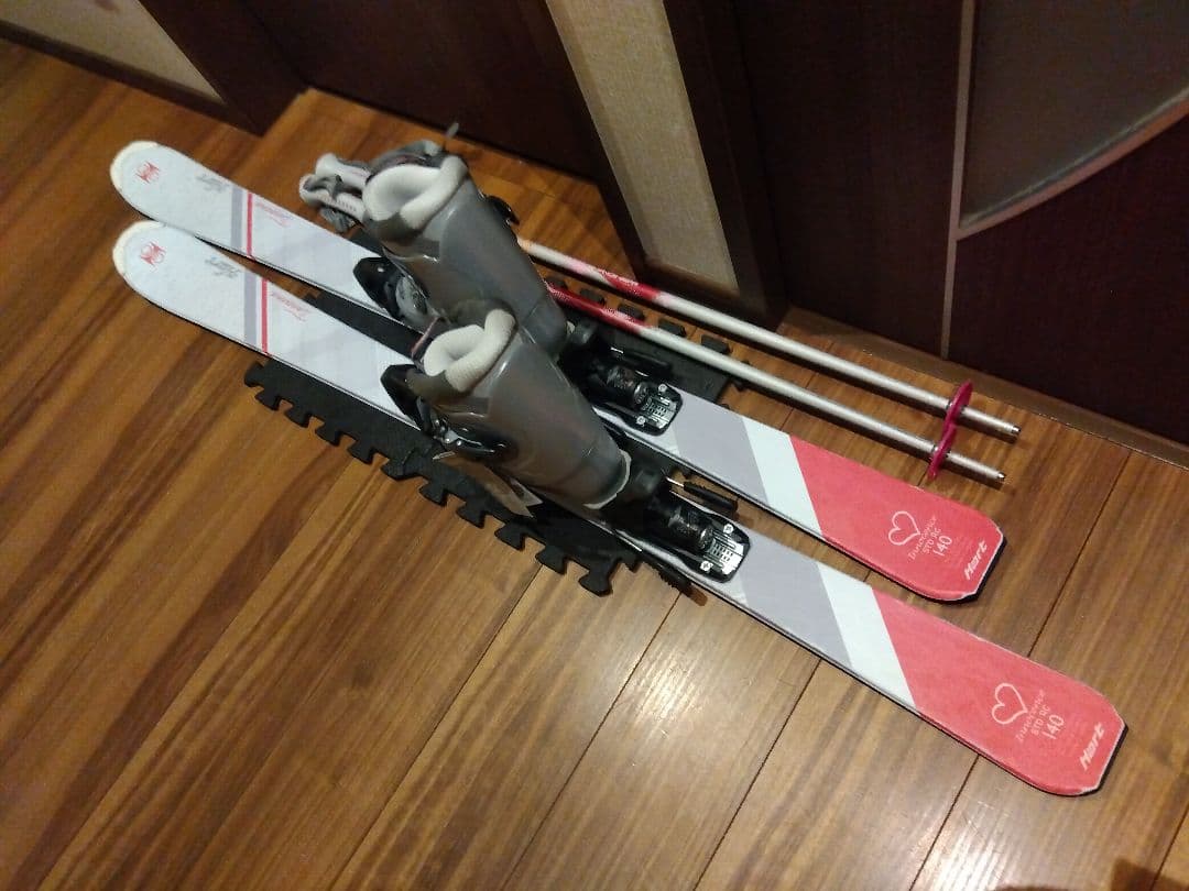そらぱっぱ HART/学生・小柄な女性用/スキーセット/メンテ・WAX済✔