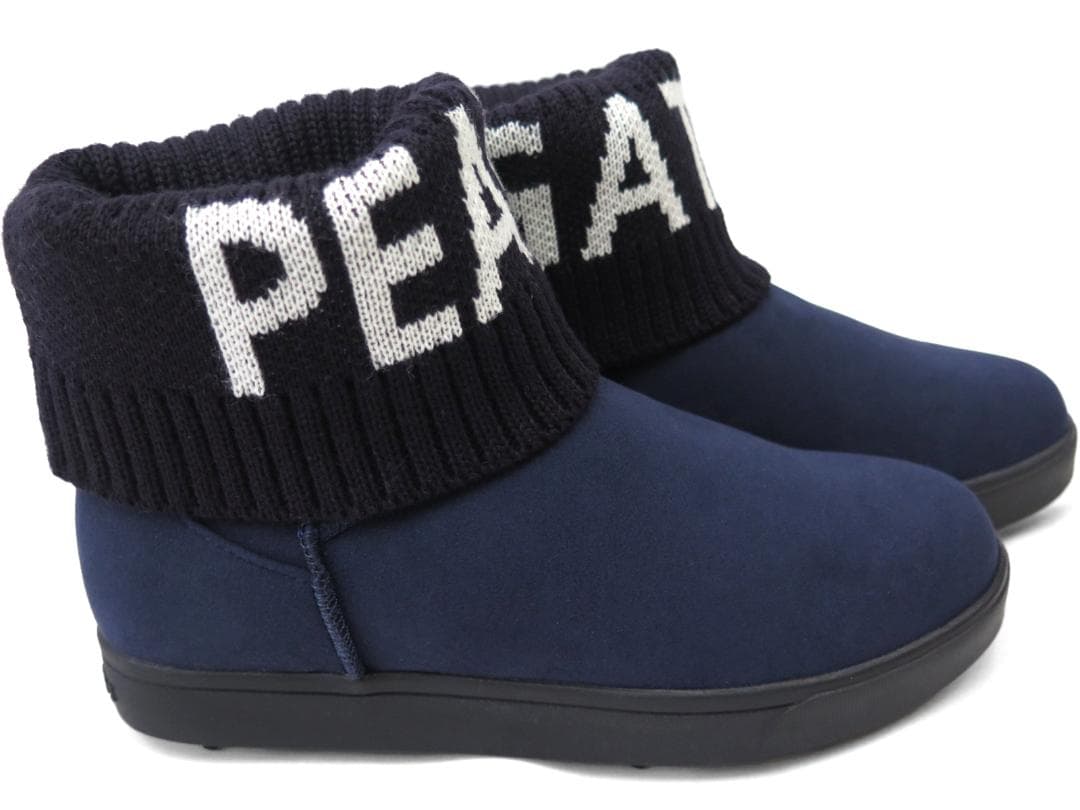 展示品●パーリーゲイツ●ヌバック×リブニット　ゴルフショートブーツ　24.5cm