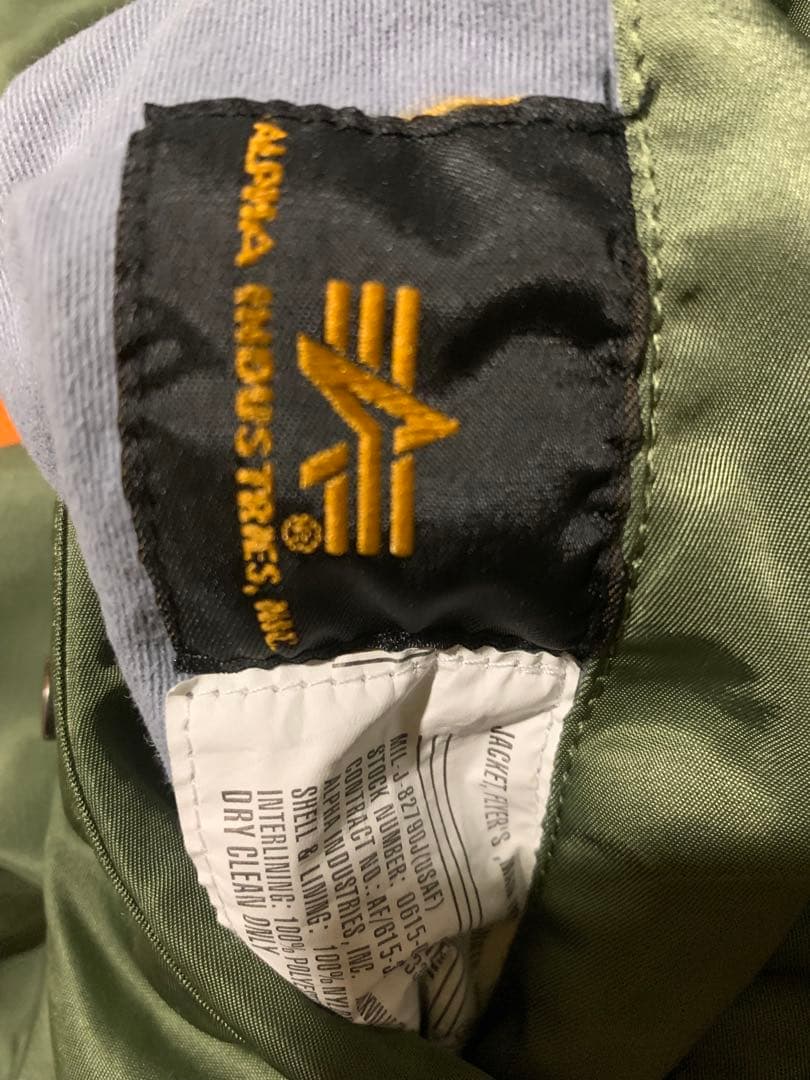 Mサイズ　MA-1　ALPHA INDUSTRIES アルファインダストリーズ