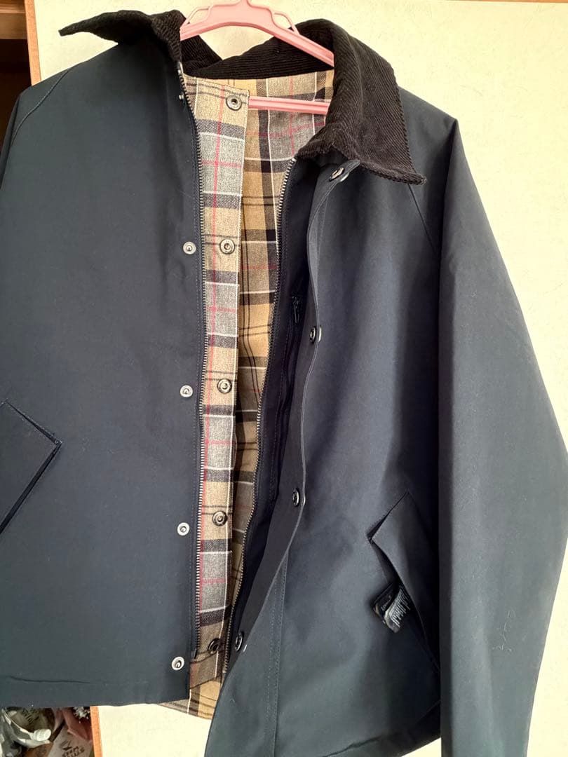 Barbour トランスポート　リバーシブルブルゾン ノンワックス　40