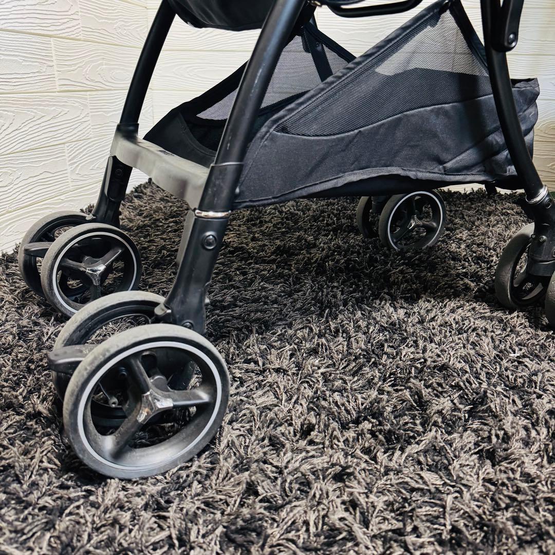 Aprica ラクーナビッテ クッション レザーハンドル ベビーカー デニム