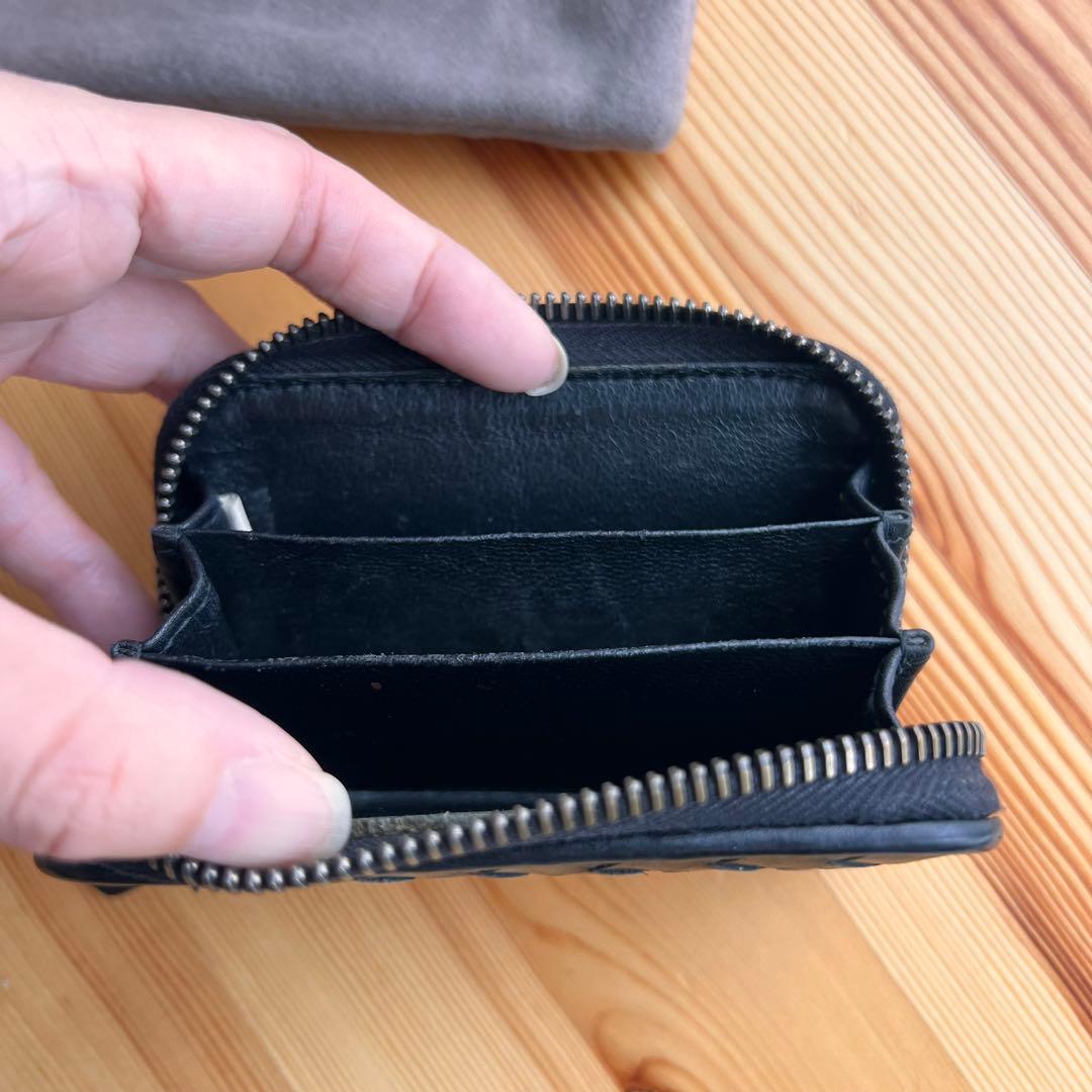 美品 ボッテガヴェネタ イントレチャート ケース カードケース ブラック