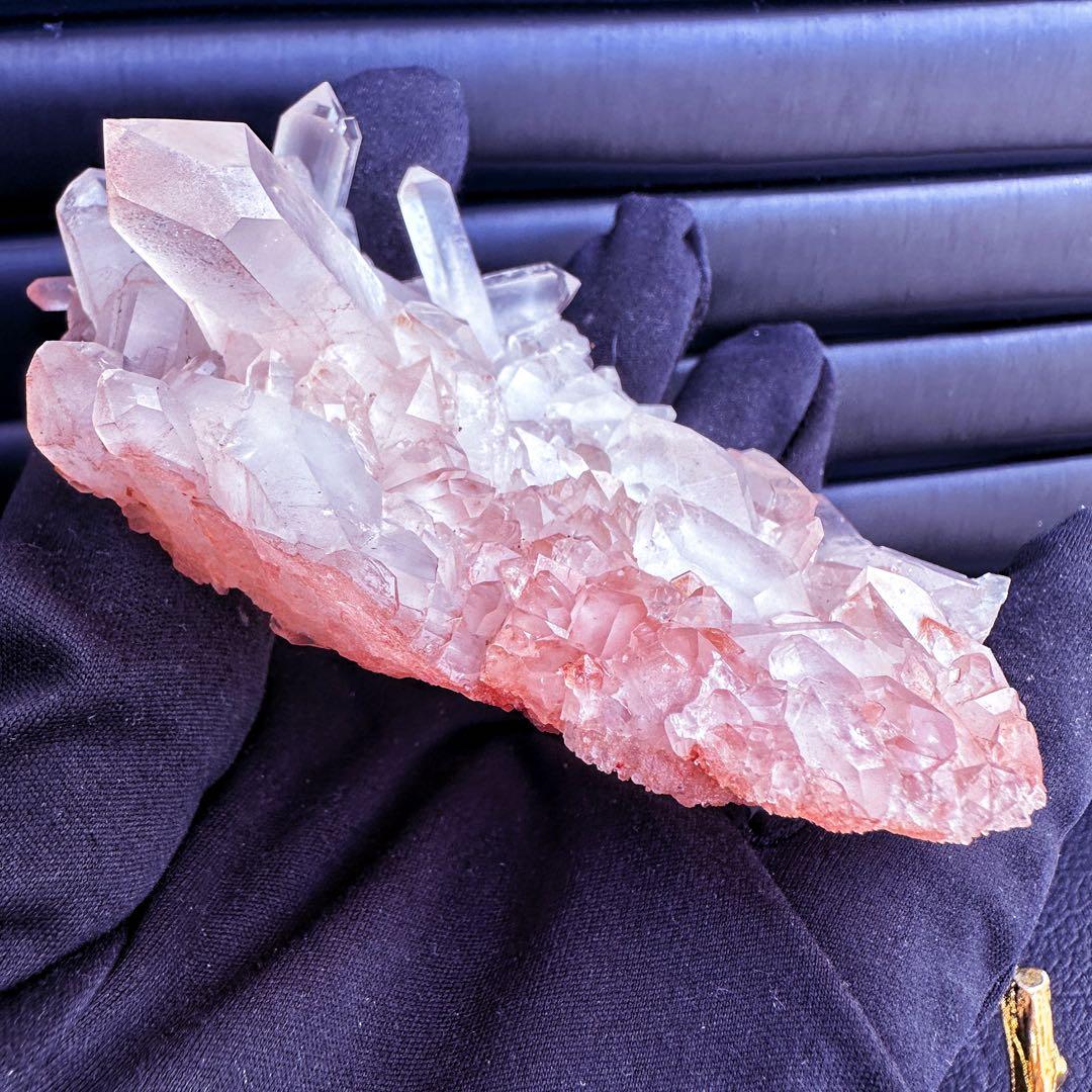 爆レア❗️浄化❗️超綺麗♡超強いパワー ピンク ヒマラヤ クラスター天然石A1550