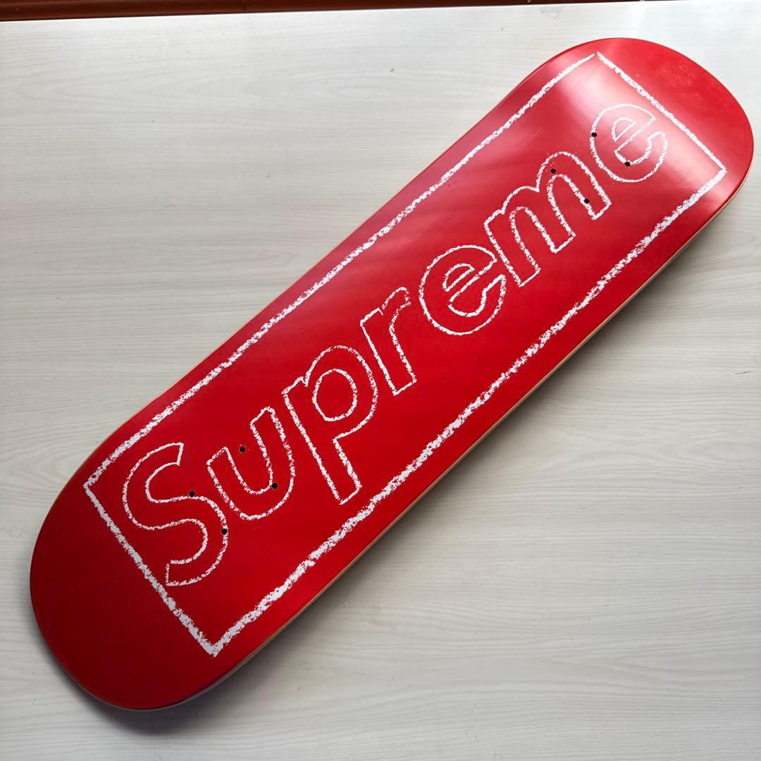 Supreme レッド スケートボード Wooden Famous