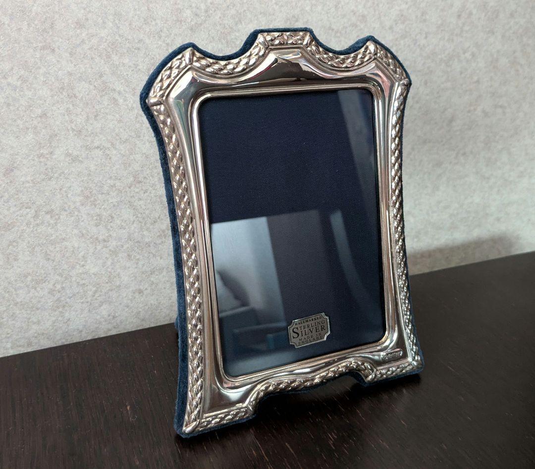 英国製　シェフィールド　銀製フォトフレーム　アンティーク