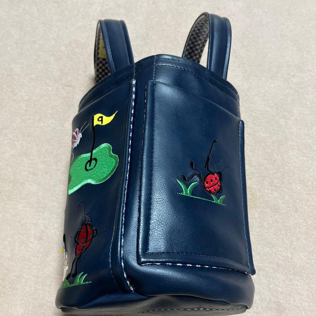 リンゴとミカン様♡ ゴルフカートバッグ　ネイビー　 美品