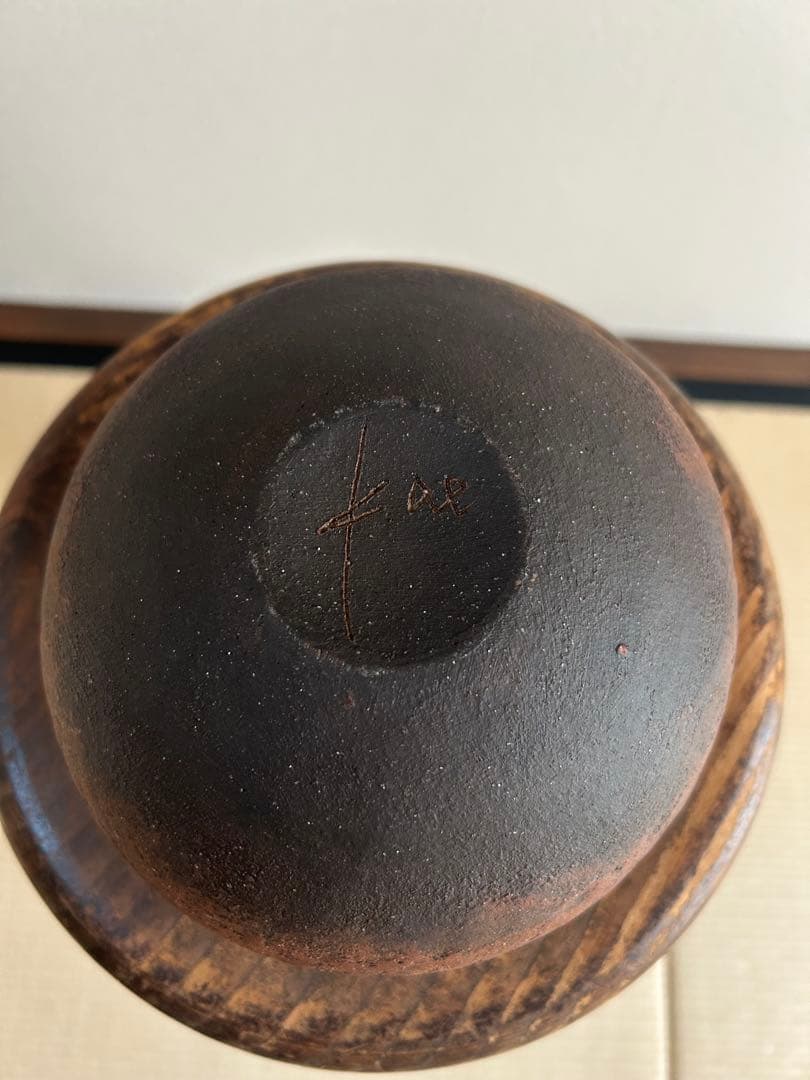なっき　新品未使用　入手困難　人気陶芸作家　高田かえさん　茶土ドラ鉢　大