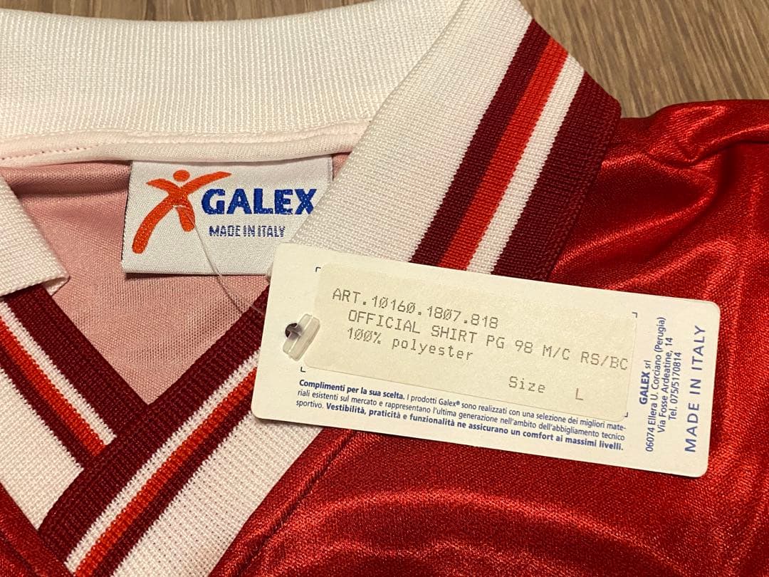 中田英寿 ペルージャ　ユニフォーム　GALEX