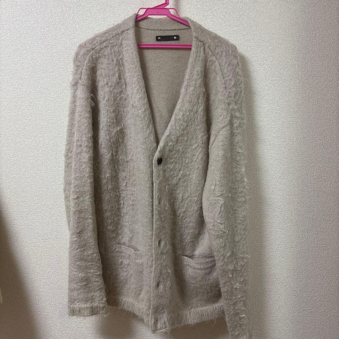 モヘア混紡 カーディガン ベージュ