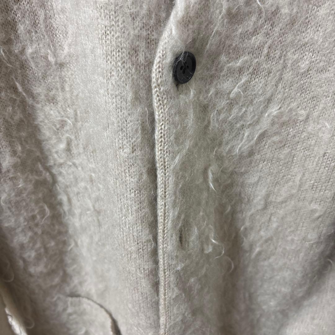 モヘア混紡 カーディガン ベージュ