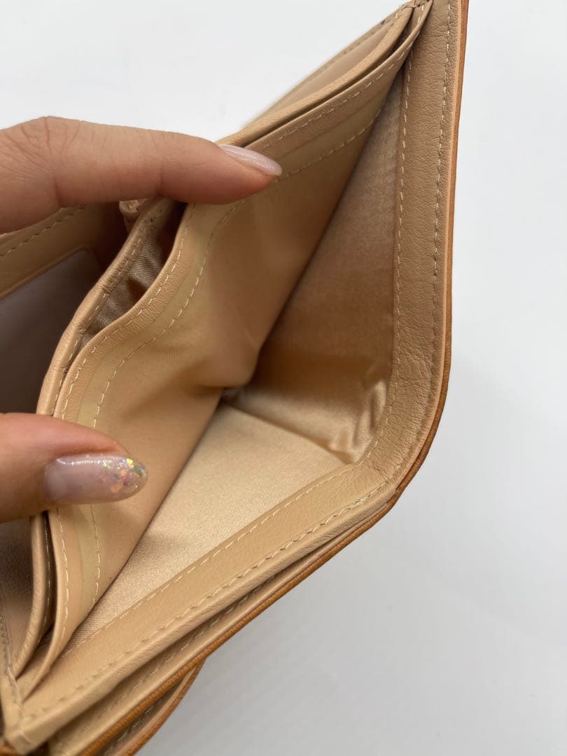 Dior 二つ折り財布 ブラウン ベージュ
