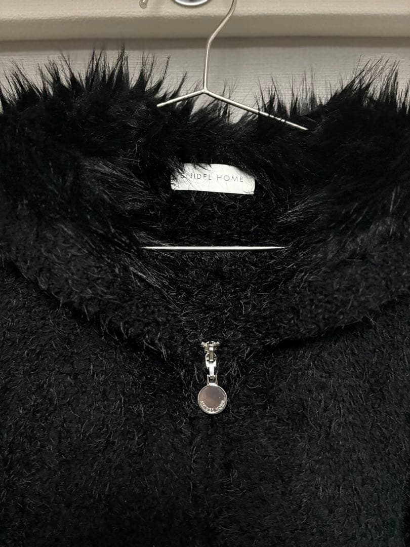 SNIDEL  ハロウィン　ニットパーカー　猫耳　ブラック