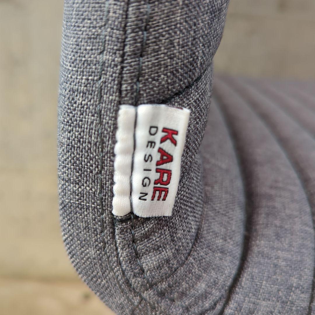 マーガレット　KARE グレー パブリック ダイニングチェア 布張り⑦