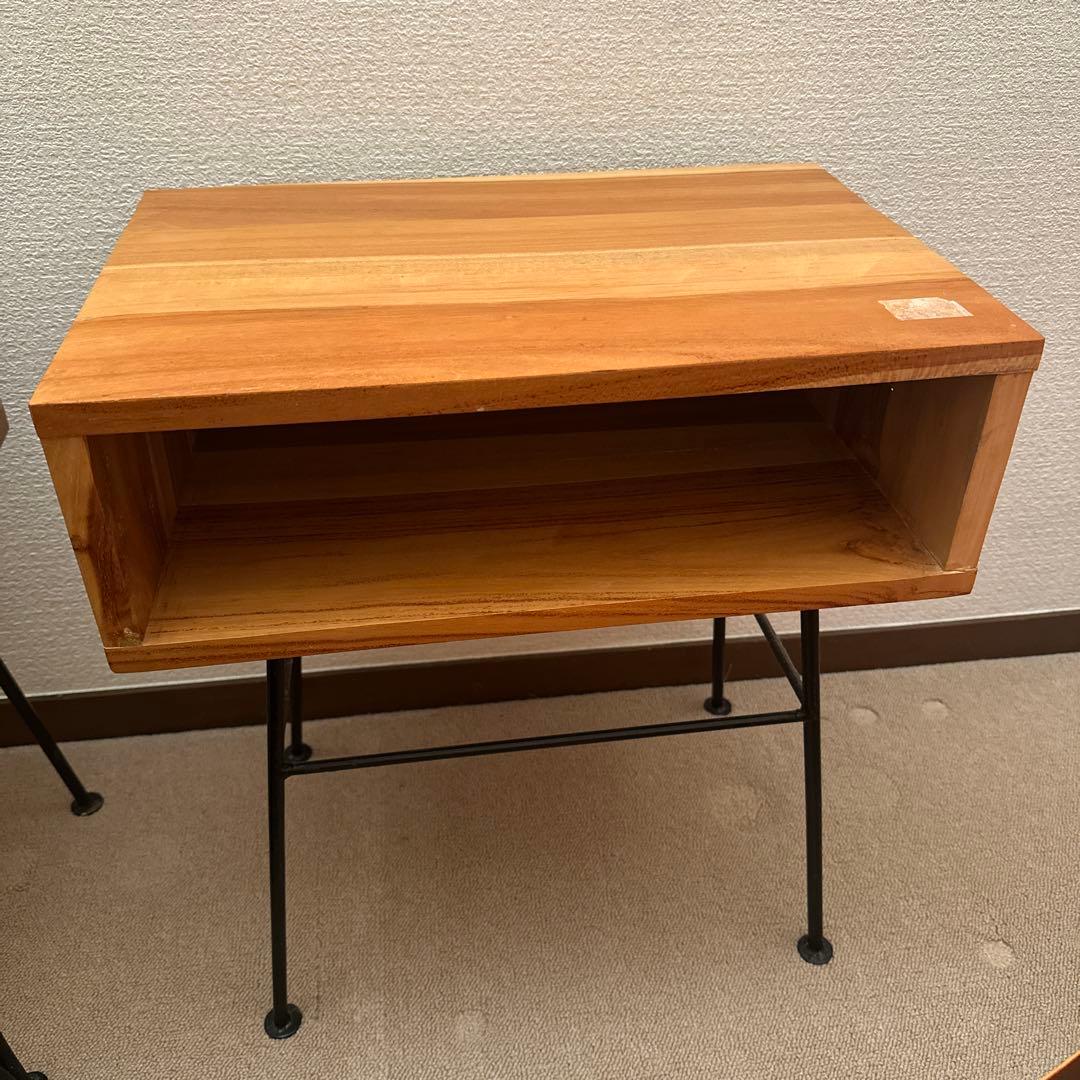 オープンシェルフサイドテーブル