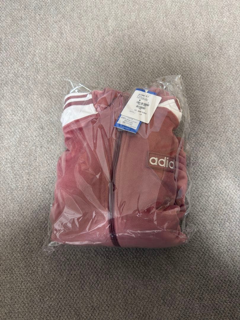 adidas w adibreak velour tt pink M 上下セット