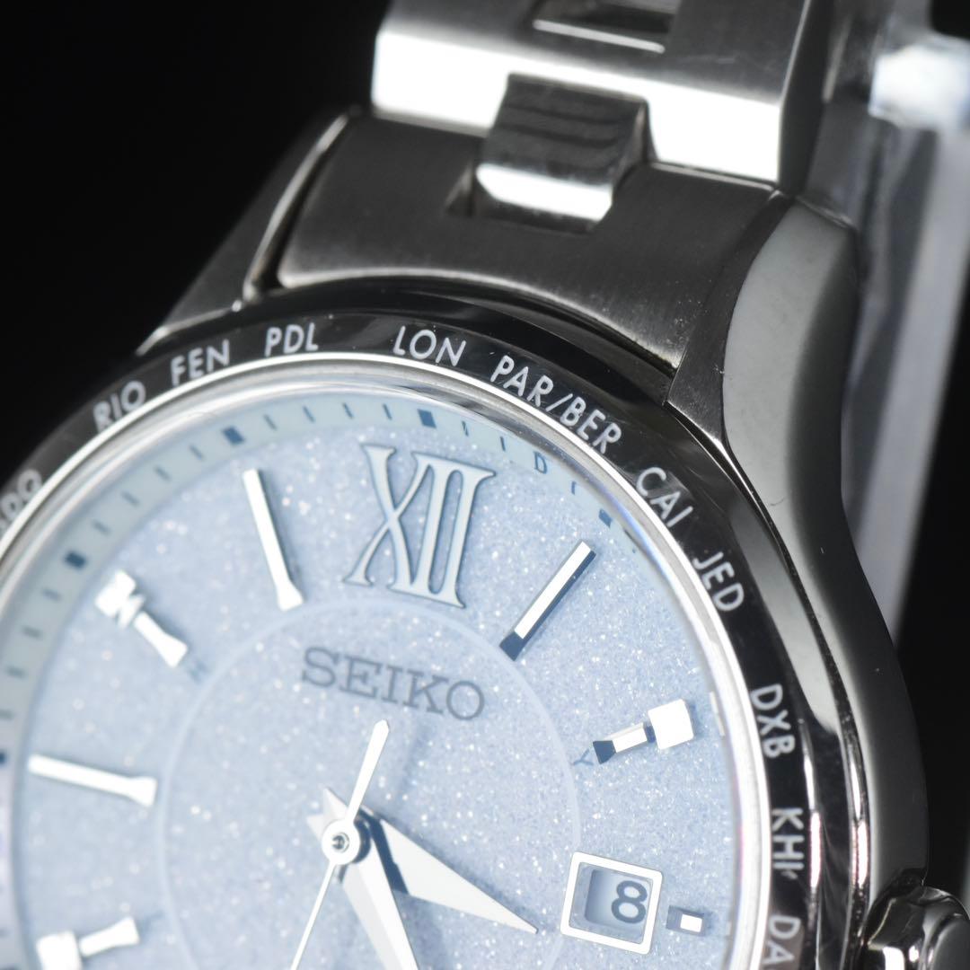 極美品 セイコーLk レディース腕時計1B35-0AY0 ラメ文字盤 白