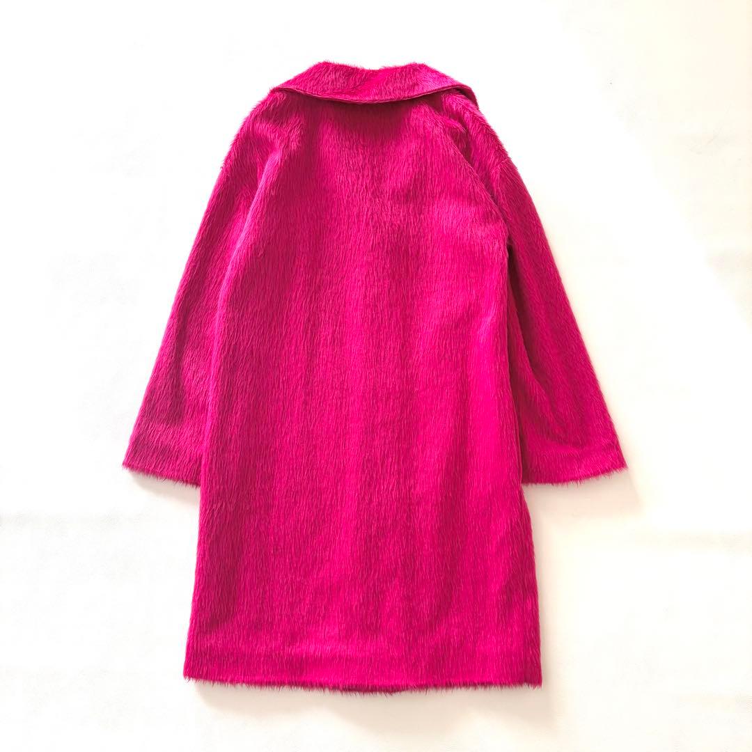 イネド INED アルパカ シャギー チェスター コート