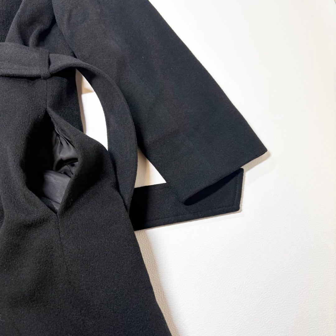 エムプルミエ カシミヤ100% ベルテッドロングコート