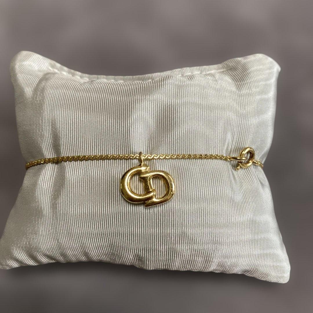 Christian Dior CDロゴ チェーン ブレスレット・美品・