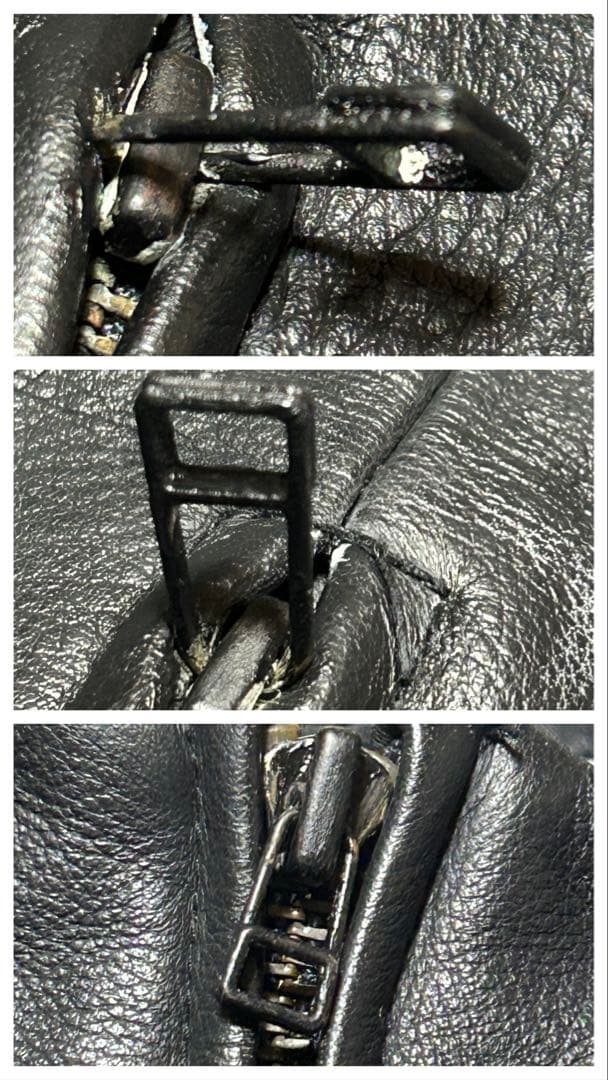 美品　KOMINE シングルライダースジャケット　4L プリマロフト　牛革