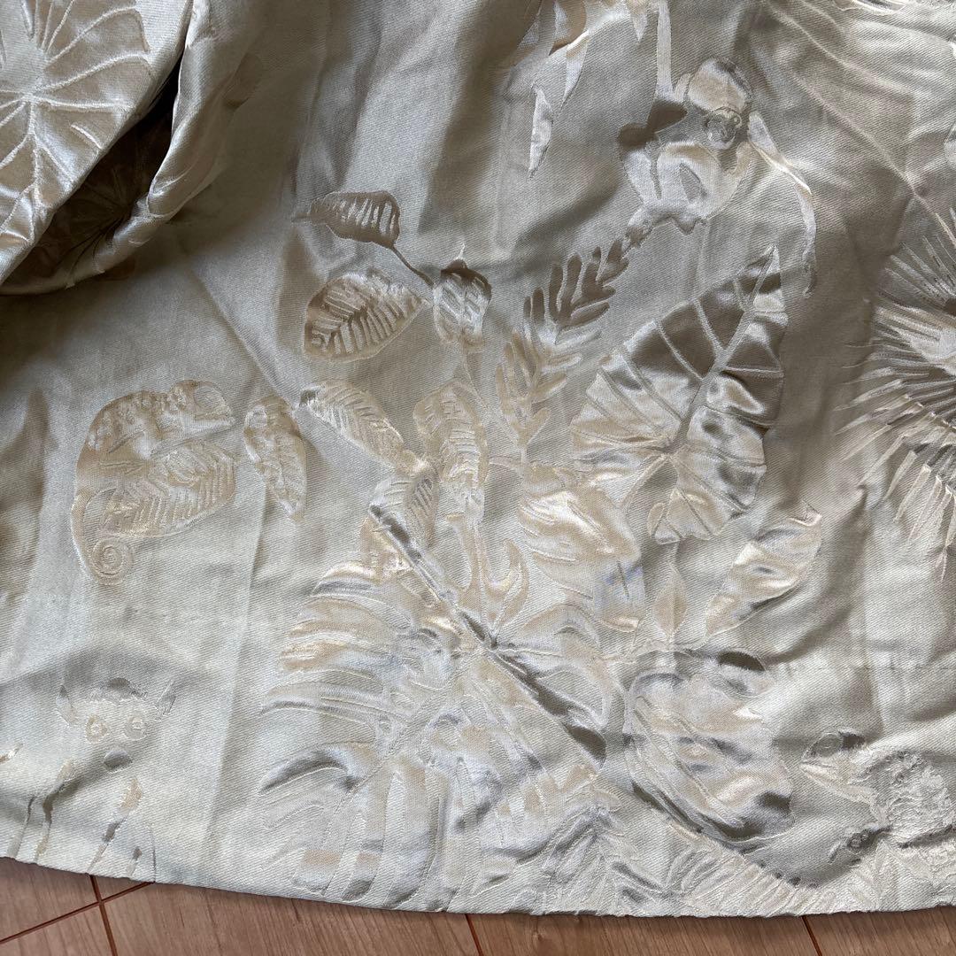 FISBA フィッシュバッハ　ベージュ サテンカーテン オーダー　２枚組