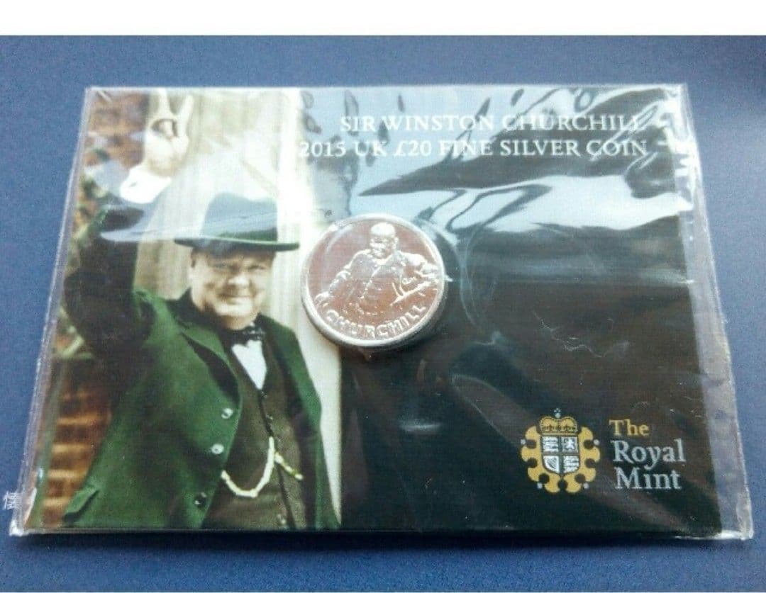 英国 イギリス ￡20ポンド 銀貨 999agウィンストン チャーチル デザイン