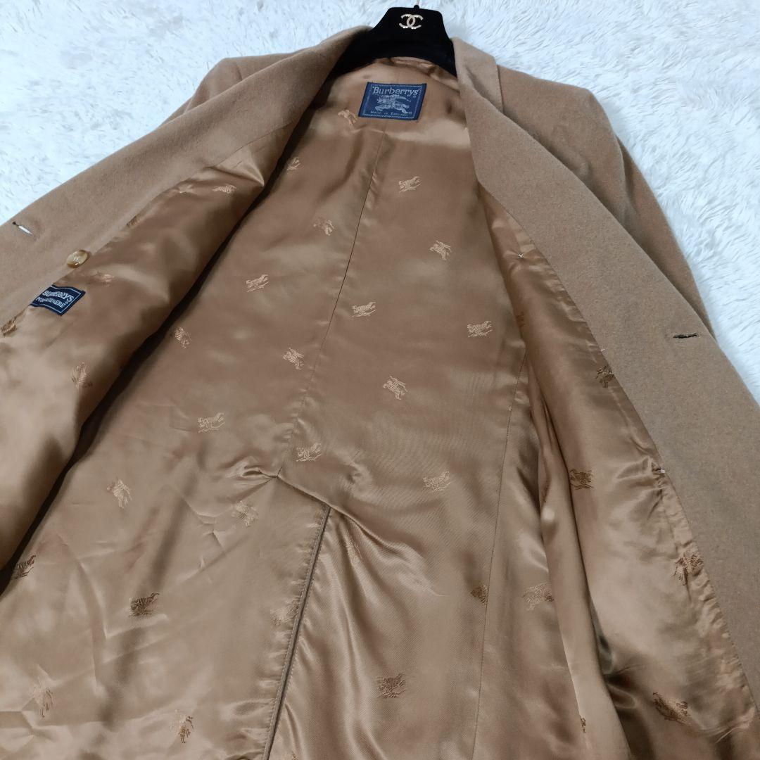 美品■Burberrys カシミヤ100% ダブル チェスターコート XLサイズ