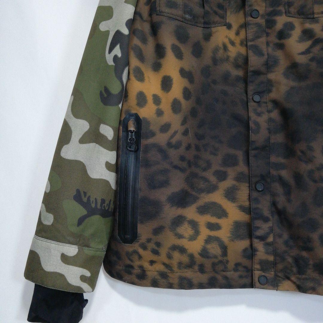 VOLCOM メンズ スノボウェア スノーボード 豹柄迷彩 ジャケット ボルコム
