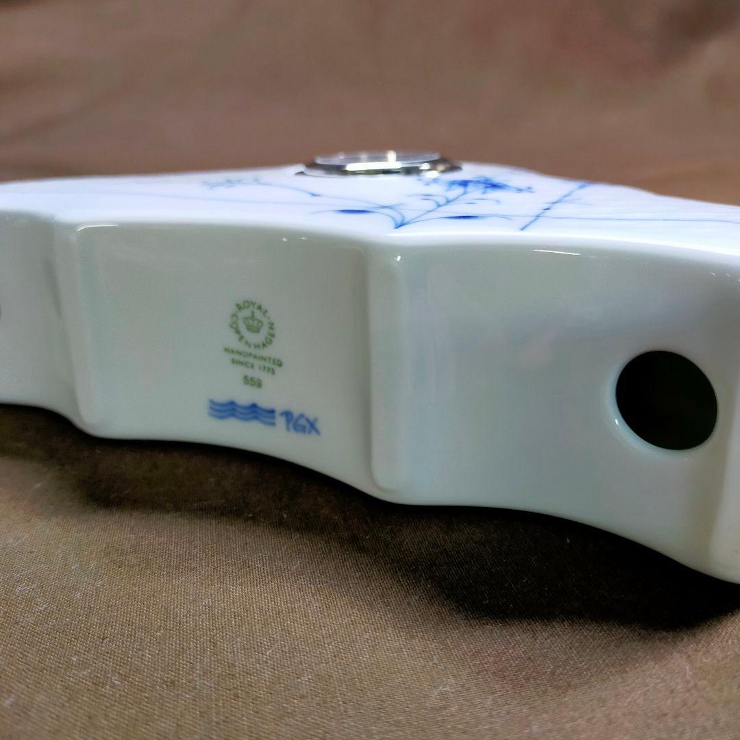 ロイヤルコペンハーゲン ブルーパルメッテ 置き時計 稼働品！