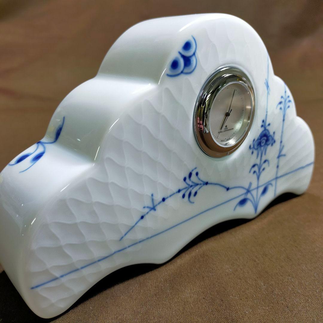 ロイヤルコペンハーゲン ブルーパルメッテ 置き時計 稼働品！