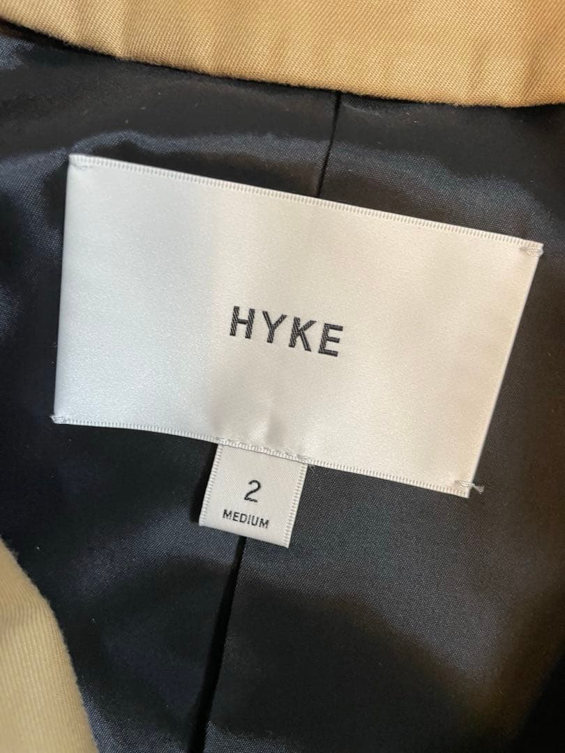 使用少なめ美品＜HYKE＞レギュラー トレンチ コート サイズ2